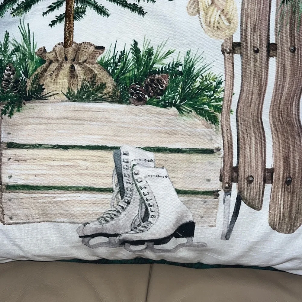 Shabby Chic Winter Pillow